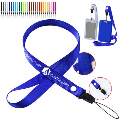 1/2" Polyester Fiber Airplane Buckle Lanyard