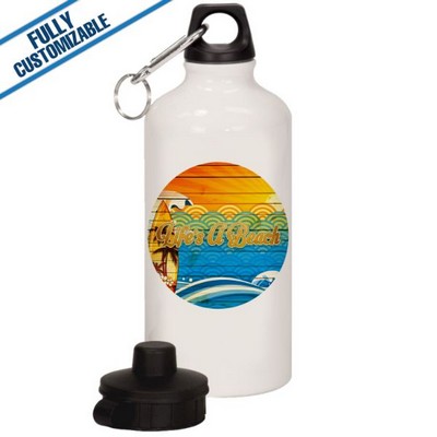 White - Sublimation - 20Oz. Aluminum Water Bottle