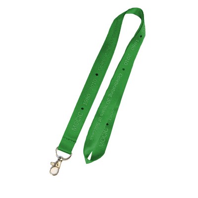 1" Dark Green Nylon Lanyard (20 Mil)