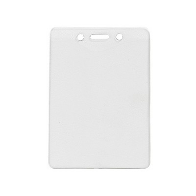 3.25" W x 4.80" H - Vertical Clear Vinyl Badge Holder (Blank)
