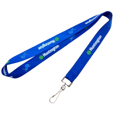 1/2" Full Color Lanyards W/J-Hook Clip