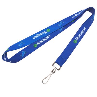 3/4" Full Color Lanyards With J-Hook Clip