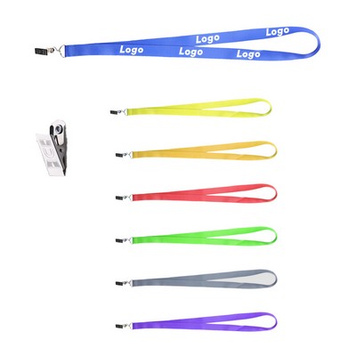 3/4" Custom Dye-Sublimation Duck Clip Lanyards