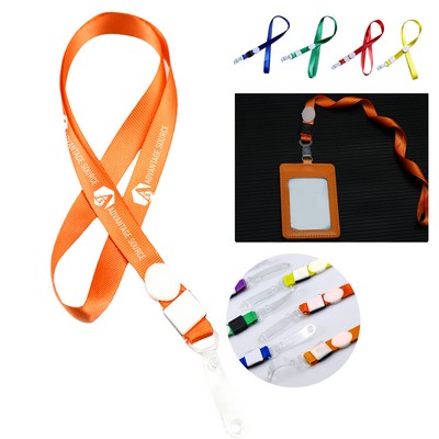 2/4" Colorful Braided Polyester Lanyard