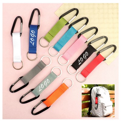 3/4" Pocket Carabiner Lanyards w/ Keyring