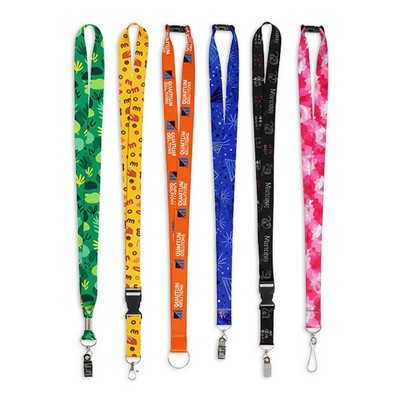 Custom 3/4" Full Color Sublimated Lanyard